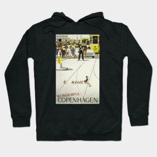 Wonderful Copenhagen - Vintage Travel Poster Hoodie